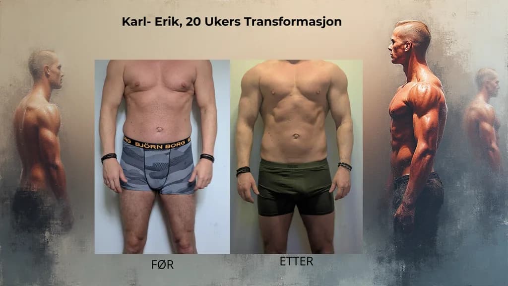 Fra tidsklemme til bærekraftig progresjon — en 20-ukers kroppssammensetningstransformasjon